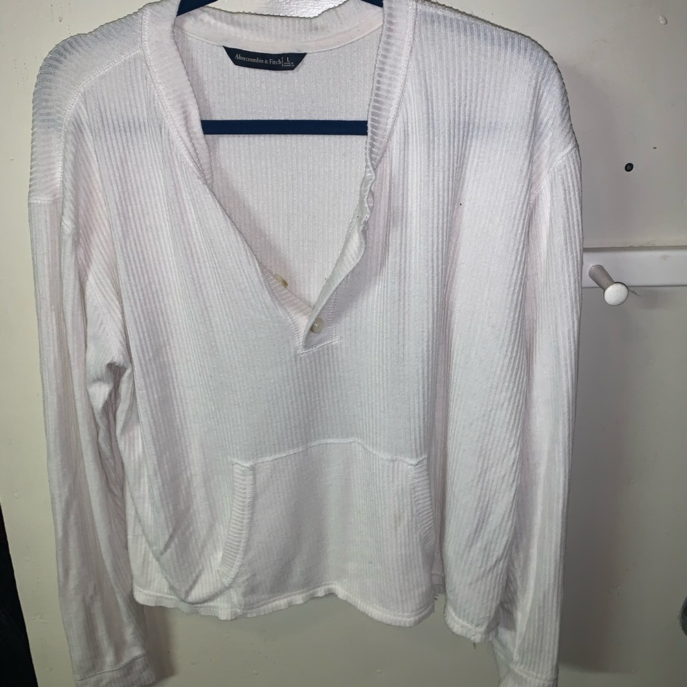 Textured Henley Pullover